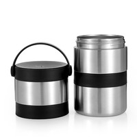 Ensemble de boîtes à lunch 350ml 450ml Récipient alimentaire isolé en acier inoxydable écologique