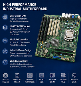 Carte mère industrielle ATX AXIOMTEK SYM76949VGGA REV.A1 DDR3 reconditionnée, double Gigabit LAN, 3 ISA, 5 PCI - Product Image 2
