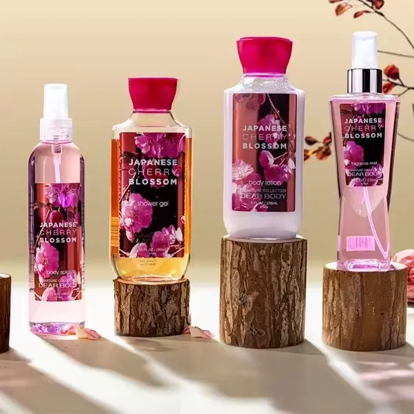2024 Newest bath and body series gift set Japanese cherry blossom series original ingredient OEM/OBM with wholesale price