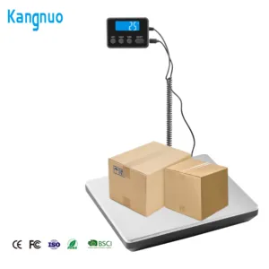 New Product 200kg Durable Stainless Steel Large Platform Post Office Packages Shipping Floor Postal Digital Weight Luggage Scale