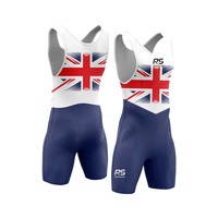 Traje de Remo Elástico de Poliéster/Spandex de Alta Calidad con Estampado Digital de Secado Rápido, Personalizado OEM, Ropa Profesional para Remo