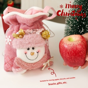 Adornos Navideños Surtidos con Cordón, Copo de Nieve Tejido y Manzana Navideña con Lentejuelas Rosas para Recuerdos de Fiestas, Venta al por Mayor de Fábrica - Product Image 3