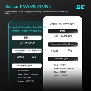 ATK <span class=keywords><strong>Dragonfly</strong></span> F1 <span class=keywords><strong>Pro</strong></span> Modo dual 2,4G/Carga USB Ratón inalámbrico y con cable Receptor ligero 8K con construcción de plástico - Product Image 3
