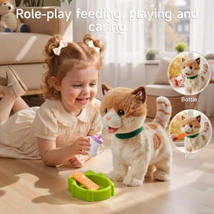 Giocattoli Elettrici per Bambini a Forma di Gatto in Peluche Tumama, Giocattoli Interattivi a Batteria, Gattino Musicale Imbottito per Accompagnare i Bambini - Product Image 5
