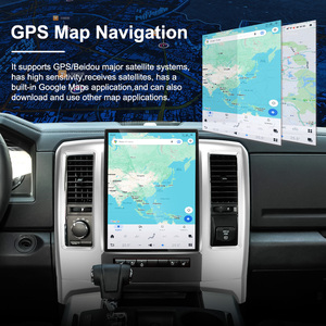 Navihua Qualcomm Tesla pantalla <span class=keywords><strong>Android</strong></span> 13 para Dodge RAM 2008 2009 2010 2011 GPS Navi Radio receptor reproductor unidad principal Carplay - Product Image 5