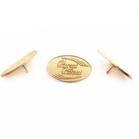 Broche de revers en métal de galvanoplastie personnalisée pour les événements Cadeau d'entreprise Logo personnalisé Épingle d'insigne de récompense