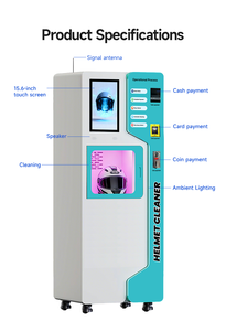 Fournisseurs vérifiés Ozone Smock automatique Nettoyage de casque de moto Basketball Distributeur automatique SDK Désinfection UVC Basé sur le cloud - Product Image 2