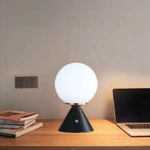 Европейская минималистичная светодиодная настольная лампа с аккумулятором, сенсорным управлением, регулируемой яркостью, 2700K, теплый белый свет, ночник для спальни и стола - Product Image 5