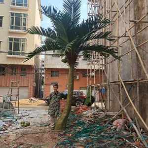 Prix d'usine, grande cocotier artificiel vert, résistant aux UV, éco-responsable, avec structure en <span class=keywords><strong>acier</strong></span> <span class=keywords><strong>galvanisé</strong></span>, ornement <span class=keywords><strong>de</strong></span> <span class=keywords><strong>jardin</strong></span> extérieur - Product Image 4