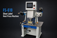 Machine de presse à chaud pour étiquettes de chaussures, modèle FS-618 220V, directement du fabricant, nouveau modèle pour chaussures de sport