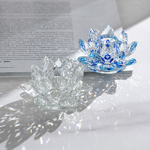 Bijoux en cristal de lotus exquis, vente chaude personnalisée, décoration d'intérieur, grande fleur de lotus en cristal, artisanat de bijoux, cadeaux - Product Image 2