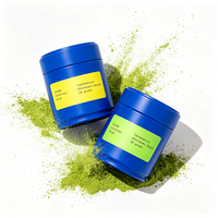 Boîte de conserve en poudre de matcha de 30g personnalisée en usine avec couvercle en spirale scellé Emballage en métal de qualité alimentaire pour café en conserve Thé vert Épices