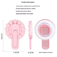 Nouveau support de téléphone portable en silicone à ventouse pour lit, support magnétique pliable avec fixation universelle antidérapante