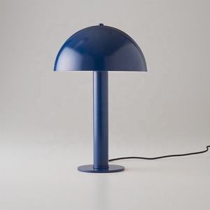 Lámparas de mesa de metal industrial mesita de noche seta moderna lámpara de mesita de noche de hierro para dormitorio - Product Image 4