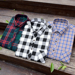 <span class=keywords><strong>Camisa</strong></span> de <span class=keywords><strong>Franela</strong></span> a Cuadros de Algodón Premium al por Mayor, Camisas Casuales de Manga Larga para <span class=keywords><strong>Hombre</strong></span> - Product Image 5