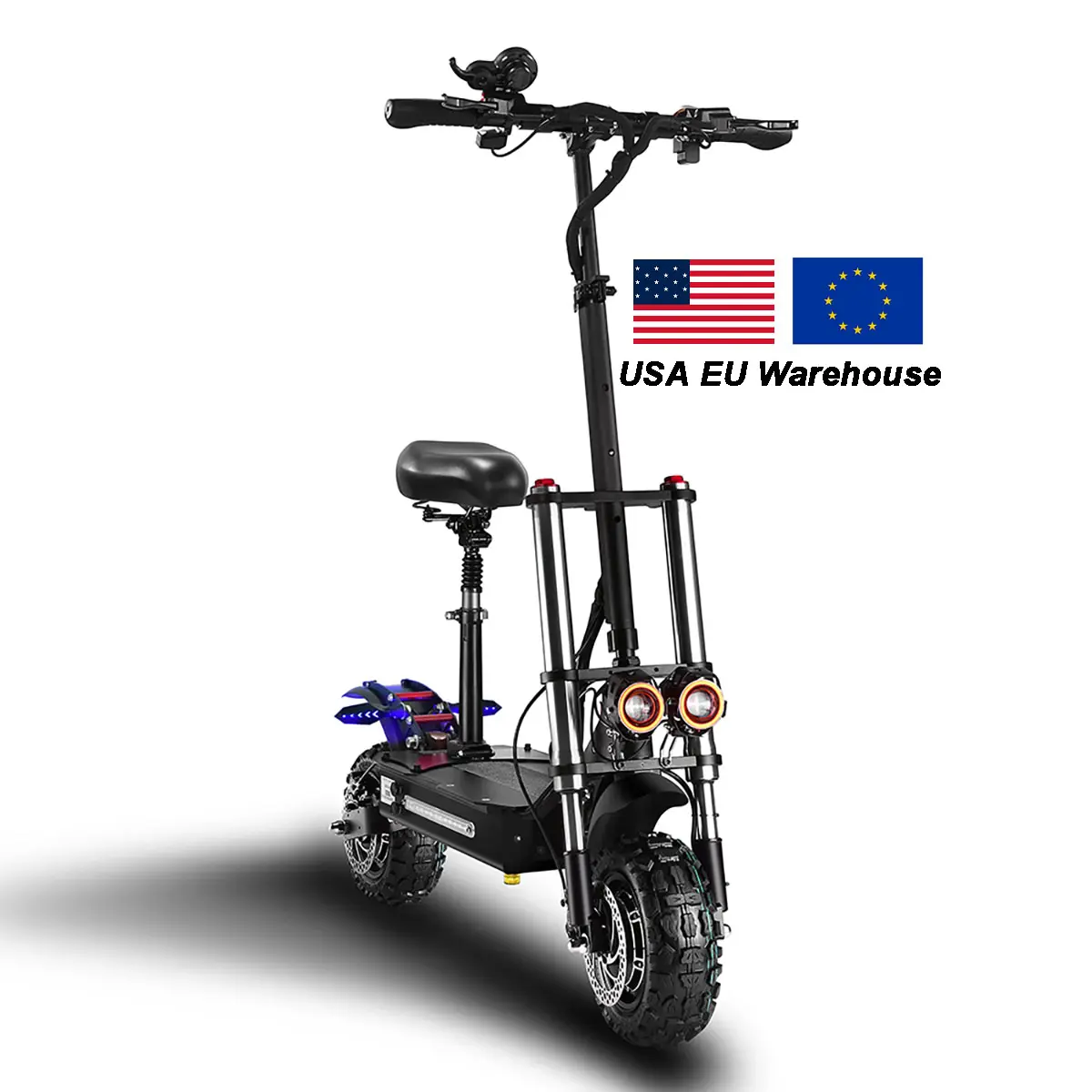 האיחוד האירופי ארה"ב מחסן 5600W 60V הכפול מנוע escooter 11 אינץ Offroad מהיר Boyueda חשמלי קטנוע עם מושב