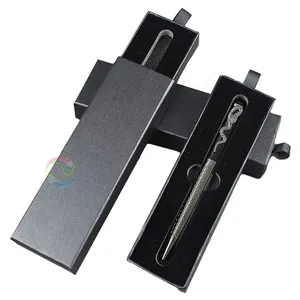 Luxury Custom Black Slide Drawer Paper Cardboard Pen Packaging Box