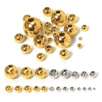 Perles intercalaires rondes en acier inoxydable de 2 mm, durables et de haute qualité, pour la fabrication de bijoux équestres (thème cheval)