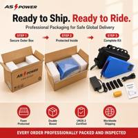 Batterie de vélo électrique Ansen 72V 20Ah en forme de triangle, INR21700-50G, avec BMS à équilibrage actif, pack de batteries liquides, 1000 cycles, pour vélo