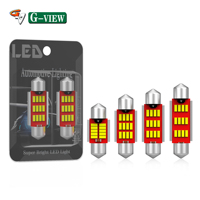 Ampoule LED de plafonnier intérieur de voiture G-VIEW OEM C5W C10W 4014, lampe Festoon blanche 31mm 36mm 39mm 41mm