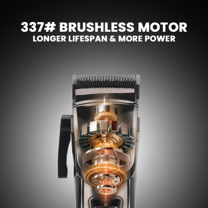 Tondeuse à cheveux de qualité barbier avec batterie 2500mAh et ensemble complet de peignes limiteurs de sept tailles - Product Image 5