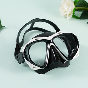 Masque de plongée Asy, taille unique, silicone liquide, verre trempé, anti-buée, masque de plongée avec tuba - Product Image 1