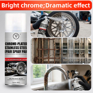 X9 Chrome Finish Electroplated Silver <strong>Spray</strong> <strong>Paint</strong> for Stainless Steel Aluminum <strong>Alloy</strong> Rust-Proofing Touch-Up-Epoxy <strong>Paint</strong> - Product Image 4
