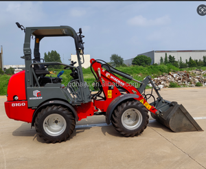Chargeur articulé compact HAIJU HJ1160 4x4 avec grappin hydraulique performant pour les travaux de manutention en serres et fermes maraîchères - Product Image 2
