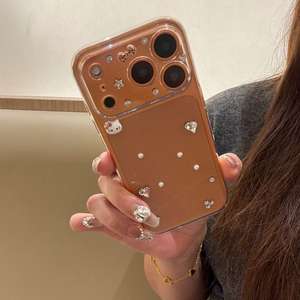 Per Apple 17 Pro Max custodia per <span class=keywords><strong>telefono</strong></span> cellulare in Cover completa trasparente gattino diamantato custodia per iPhone 16 Plus nuovo modello <span class=keywords><strong>donna</strong></span> <span class=keywords><strong>telefono</strong></span> - Product Image 5