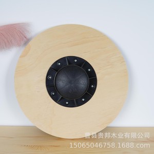 Planche d'équilibre ronde en bois 40 cm antidérapante pour yoga, pilates et entraînement du tronc - Product Image 1