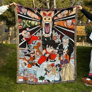 Moq 1 PS Chăn Bán Buôn Tùy Biến Anime Anime Chăn Tấm Thảm Tùy Chỉnh Anime Mô Hình Jacquard Sofa Ném Chăn - Product Image 5