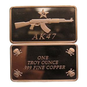 खाली सिक्के तांबा 1 Oz 999 ठीक तांबा बार आ ले यह AK47 पुराने तांबे के सिक्के - Product Image 1