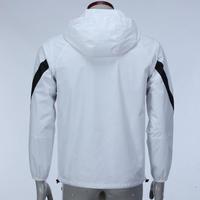 Veste de pluie légère à capuche imperméable pour la randonnée en plein air, unisexe, couleur contrastée, coupe-vent