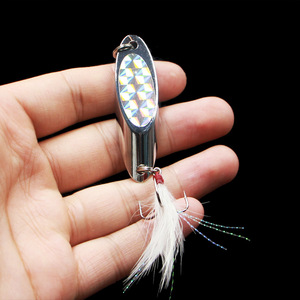 OEM 7G 10g 15g 21g 25g 30g 40g pesca SPINNER cromo cuchara señuelos de metal con <span class=keywords><strong>película</strong></span> Flash - Product Image 5