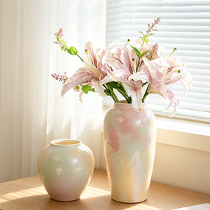 <span class=keywords><strong>Vaso</strong></span> da <span class=keywords><strong>Fiori</strong></span> in Porcellana Rustica Anticata, Decorazione <span class=keywords><strong>per</strong></span> la Casa, <span class=keywords><strong>Vaso</strong></span> da Terra in Ceramica Vintage Terracotta Retrò <span class=keywords><strong>Grande</strong></span> <span class=keywords><strong>per</strong></span> Arredamento Domestico - Product Image 2