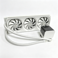 Refroidisseur de processeur AIO SM-3SX-360B/W 360 mm, design magnétique incurvé à double affichage numérique, ventilateurs ARGB, compatible Intel 115X/1700/1851 et AM4/AM5