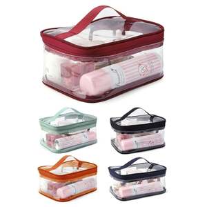 กระเป๋าเครื่องสำอางสำหรับผู้หญิงกระเป๋าเครื่องสำอางพีวีซีใสออกแบบได้ตามที่ต้องการ - Product Image 1