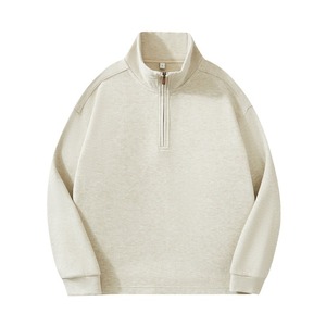 Sudadera con Capucha de Golf Personalizada para Hombre, 100% Algodón, Invierno, Bordada, con Cierre de Cremallera de un Cuarto, Ligera, Atlética, ODM - Product Image 4