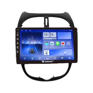 Pour Peugeot 206 2000-2016 <span class=keywords><strong>Citroen</strong></span> <span class=keywords><strong>C2</strong></span> 9 pouces Appareil Double 2 Din Octa-Core Quad Voiture Stéréo GPS Navigation android <span class=keywords><strong>autoradio</strong></span> - Product Image 1