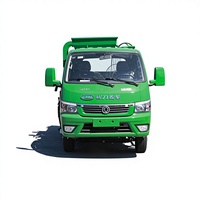 Véhicule de collecte des ordures vert Dongfeng 4x2 pour l'accès aux garages souterrains