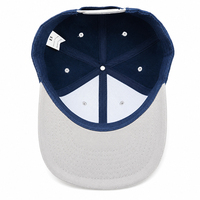 Gorras Snapback Personalizadas de 6 Paneles, Gorras Lisas de Dos Tonos con Visera Plana y Ojales, Gorras de Béisbol Bordadas Personalizadas para Unisex