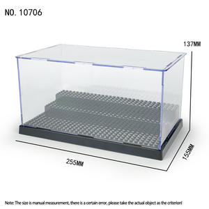 BLOCKMOC Transparent Showcase Dustproof Model 10706 Container <b>for</b> Display Case <b>Building</b> <b>Blocks</b> Storage Box - Product Image 5