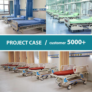 HaoHan 2025, nuevos muebles de Hospital de dos manivelas ABS, cama Manual para pacientes, cama médica de enfermería para pacientes en venta - Product Image 3