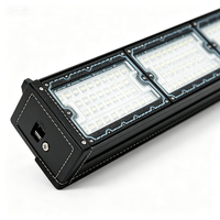 Luz Lineal LED Blanca de Aluminio de 150W con Garantía de 3 Años, Ángulo Ajustable de 90 Grados, IP65, 4 pies, Regulable, para Estadios Deportivos