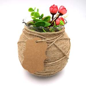 Etichette regalo bomboniere vuote in carta Kraft a doppia faccia ondulata a prezzo marrone con <span class=keywords><strong>String</strong></span> Craft per confezioni regalo, compleanno, festa, merce - Product Image 4