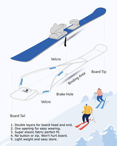 Shorts de protection rembourrés pour le ski, le snowboard et le patinage, avec protection des hanches et genouillères intégrées - Product Image 6