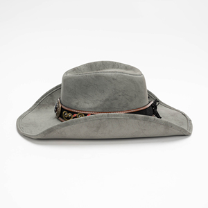Modischer Klassischer Unisex Leder-Cowboyhut Western-Stil für Männer und Frauen Vier Jahreszeiten Party Geschäft - Product Image 4