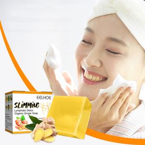 Savon biologique au gingembre EELHOE pour le drainage lymphatique, détoxifiant, <span class=keywords><strong>nettoyant</strong></span> hydratant pour le <span class=keywords><strong>visage</strong></span>, déboucheur de pores, éliminateur de graisse, savon artisanal chinois - Product Image 1