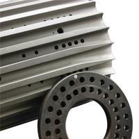 Tambour de transfert de tiges de cigarettes antirouille après noircissement assemblé dans une machine à fabriquer des cigarettes Molins Mk8 / Mk9