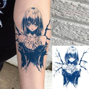 Pegatina de Tatuaje Semipermanente de Anime Personalizada, Papel Impermeable para Arte Corporal en Brazos, Duración de 15 Días - Product Image 1